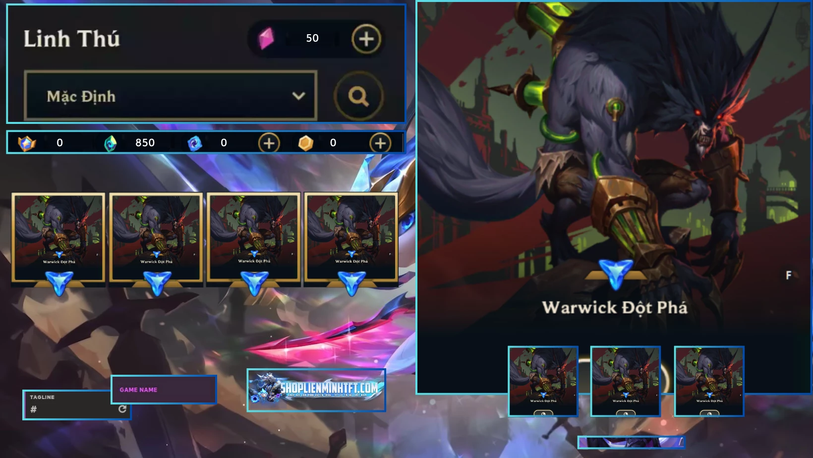 WARWICK ĐỘT PHÁ ACC CLONE